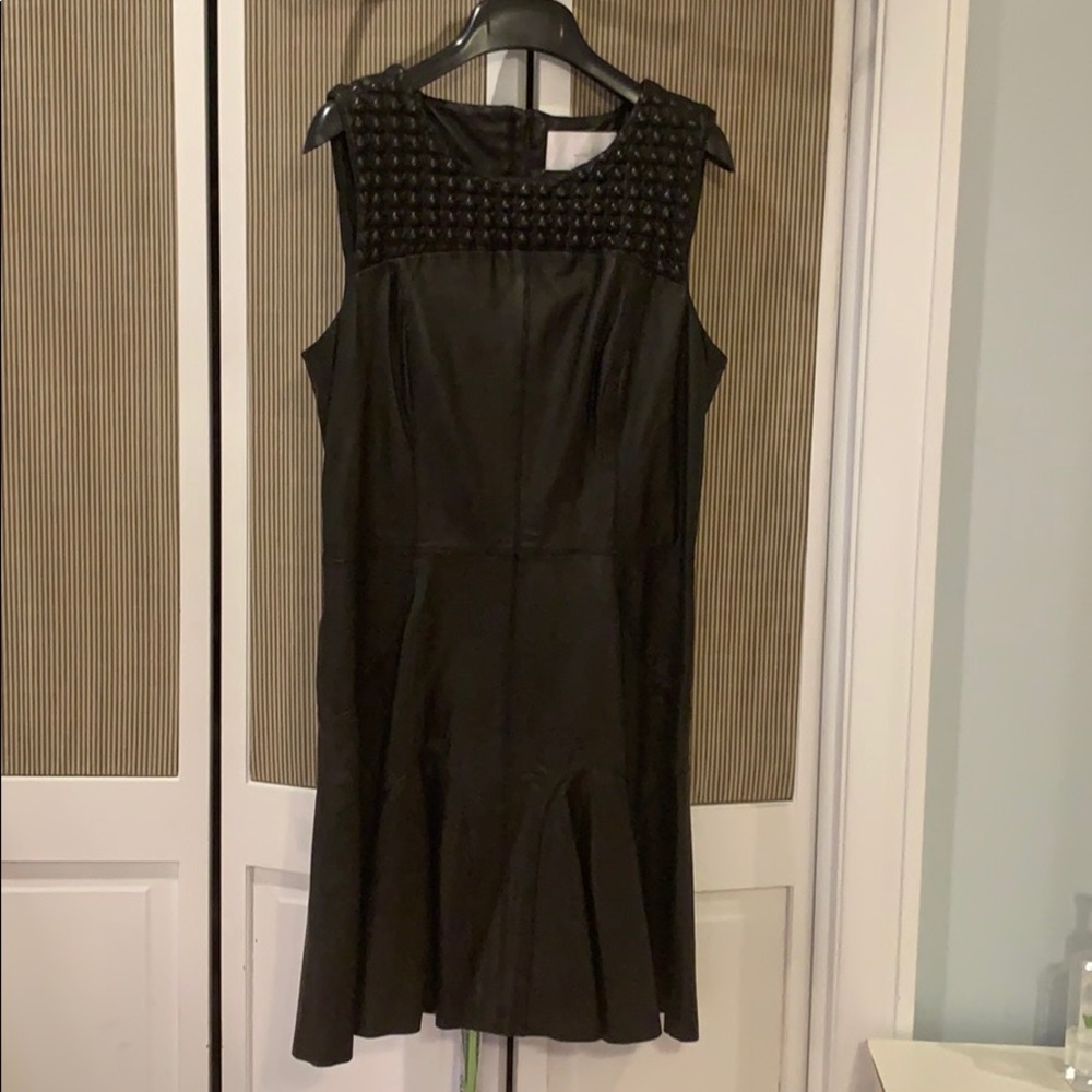 100% black leather Walter baker dress - worn once